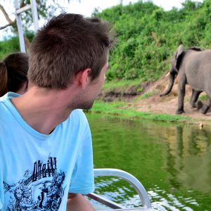 Boat cruise along Kazinga Channel in Queen Elizabeth National Park