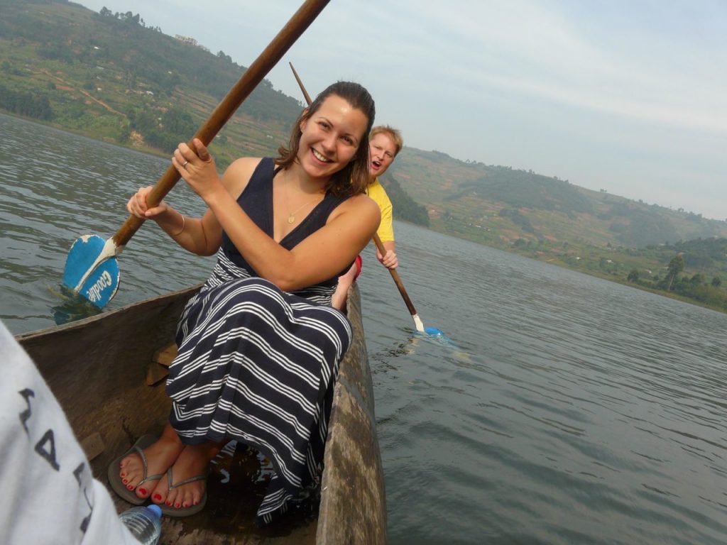 Canoeing on Lake Bunyonyi